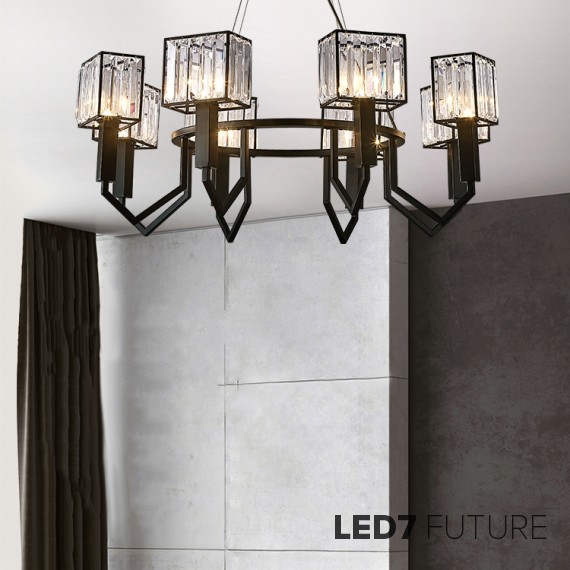 Ritz - Asterism Black Chandelier